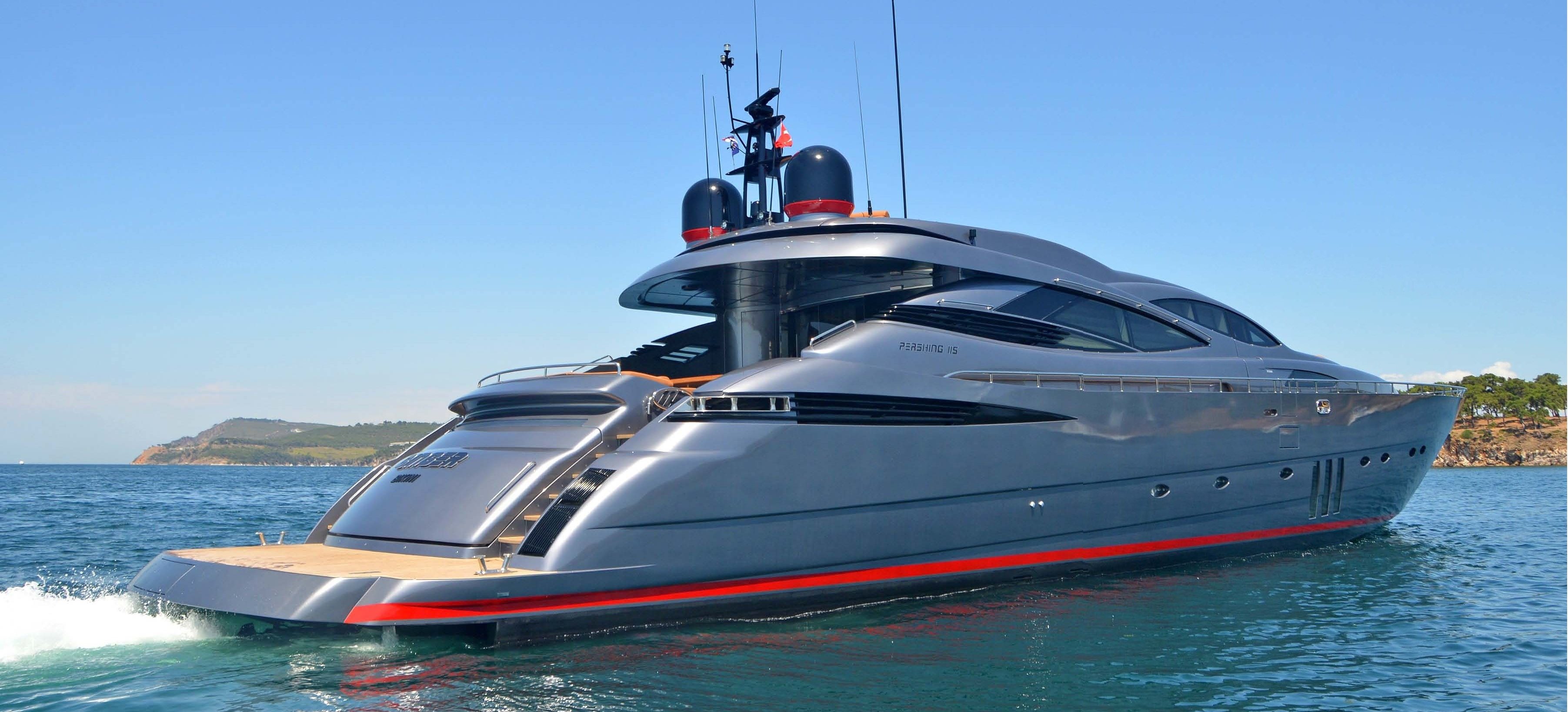Yacht GINGER, Pershing 115 CHARTERWORLD Luxury Superyacht Charters